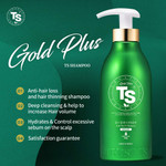 Ts Gold Plus Treatment | Korean Hair Care Conditioner For Hair Loss & Sensitive Scalp | Gp Complex & Organic Ingredients | Sulfate & Paraben Free (17.6 Fl Oz)