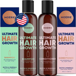 Moerie Volumizing Shampoo And Conditioner For Hair Loss - Thickening Products With Ingredients Of Natural Origin - Over 100 Active Ingredients For Thick, Long, Luscious Hair, Double Set