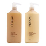 Fekkai Shea Butter Shampoo (1 Liter) + Conditioner (1 Liter) - Improves Moisture, Softness & Shine - Reduces Frizz By 61% Up To 12H - Free Of Sulfates, Parabens, Phthalates - Vegan, Cruelty-Free