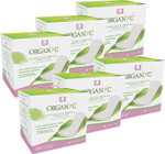 Organyc 100% Certified Organic Cotton Inside And Out Folded Panty Liner - Everyday Sanitary Pad, Free From Wood Pulp, Perfumes, Sap And Chemicals, Light Flow (144 Count) Organyc 100% Certified Organic Cotton Inside And Out Folded Panty Liner - Everyday Sanitary Pad, Free From Wood Pulp, Perfumes, Sap And Chemicals, Light Flow (144 Count)