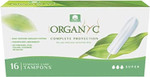 Organyc 100% Certified Organic Cotton Tampons, No Applicator, Super, 16 Count, White Organyc 100% Certified Organic Cotton Tampons, No Applicator, Super, 16 Count, White