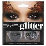 Bys Glitter Face And Body Kit With Primer - Silver