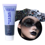 Dageda Body Glitter Gel, Face Glitters Body Gel Sequins Shimmer Liquid Eyeshadow, Chunky Glitter For Face Hair Nails, Holographic Cosmetic Laser Powder Festival Glitter Makeup 1.7Oz (Black) Dageda Body Glitter Gel, Face Glitters Body Gel Sequins Shimmer Liquid Eyeshadow, Chunky Glitter For Face Hair Nails, Holographic Cosmetic Laser Powder Festival Glitter Makeup 1.7Oz (Black)
