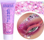 Dageda Body Glitter Gel, Face Glitters Body Gel Sequins Shimmer Liquid Eyeshadow, Chunky Glitter For Face Hair Nails, Holographic Cosmetic Laser Powder Festival Glitter Makeup 1.7Oz (Coral) Dageda Body Glitter Gel, Face Glitters Body Gel Sequins Shimmer Liquid Eyeshadow, Chunky Glitter For Face Hair Nails, Holographic Cosmetic Laser Powder Festival Glitter Makeup 1.7Oz (Coral)