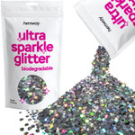 Hemway Eco Friendly Ultra Sparkle Glitter 100G / 3.5Oz - Biodegradable Vegan Cosmetic Safe For Craft Face Hair Nail And Festival Makeup - Ultrafine (1/128" 0.008" 0.2Mm) - Sapphire Blue Hemway Eco Friendly Ultra Sparkle Glitter 100G / 3.5Oz - Biodegradable Vegan Cosmetic Safe For Craft Face Hair Nail And Festival Makeup - Ultrafine (1/128" 0.008" 0.2Mm) - Sapphire Blue