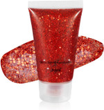 Mysense Red Body Glitter Gel, Singer Concerts Face Hair Glitter Makeup, Music Festival Rave Accessories, Chunky Glitter Mermaid Sequins, Sparkling Face Paint For Women, 30G Mysense Red Body Glitter Gel, Singer Concerts Face Hair Glitter Makeup, Music Festival Rave Accessories, Chunky Glitter Mermaid Sequins, Sparkling Face Paint For Women, 30G
