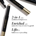 Laura Geller New York Define-N-Tame Brow Lifting Stick - Laminated Full Brows - Wax - Dark Brown Laura Geller New York Define-N-Tame Brow Lifting Stick - Laminated Full Brows - Wax - Dark Brown
