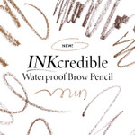 Laura Geller New York Inkcredible Waterproof Brow Pencil- Blending Spoolie Brush - Long Lasting Eyebrow Filler (02 Taupe)