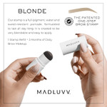 Madluvv Brow Stamp Refill* - Color Stamp For Brows & Root Touch Up For Women & Men, Instantly Conceal Hair Loss, Grey Hair, Thinning Hair With Stain-Proof/Smudge-Proof Powder Formula (Dark Grey)