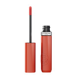 L'Oreal Paris Infallible Lacque Resistance Liquid Lipstick, 16Hr Long Lasting Lip Makeup With Lacquer-Like Shine And Zero Transfer, 410, Rouge Poppy