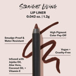 The Lip Bar - Lip Liner, Straight Shooter (Medium Brown) - High Pigment & Super Creamy - Smudge Proof & Water Resistant - Jojoba Oil, Aloe Vera, Coconut Oil, Vitamin E - Vegan & Cruelty Free - .042 Oz The Lip Bar - Lip Liner, Straight Shooter (Medium Brown) - High Pigment & Super Creamy - Smudge Proof & Water Resistant - Jojoba Oil, Aloe Vera, Coconut Oil, Vitamin E - Vegan & Cruelty Free - .042 Oz
