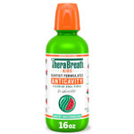 Therabreath Kids Mouthwash With Fluoride, Organic Strawberry Splash, Anticavity, Dentist Formulated, 16 Fl Oz