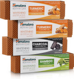 Himalaya Botanique Whitening Antiplaque Toothpaste With Charcoal And Black Seed Oil For Whiter Teeth, 4 Oz