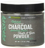 Natural Whitening Activated Charcoal Powder For Teeth And Gums (Spearmint)