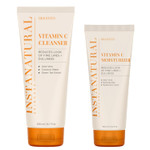 Instanatural Vitamin C Fan Favorites Cleanser And Moisturizer Kit, Brightens, Reduces The Look Of Fine Lines And Uneven Texture, With Aloe Vera And Botanical Extracts