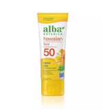 Alba Botanica Facial Sunscreen Lotion, Spf 50, Fragrance Free, 3 Oz