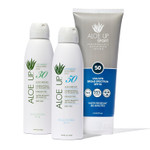 Aloe Up White Collection Sunscreen Spray Spf 50, White Collection Sunscreen Spray Spf 30, And Sport Sunscreen Lotion Spf 50 - Bundle With Face And Body Sunscreen Protector - Reef Friendly - 3 Items Aloe Up White Collection Sunscreen Spray Spf 50, White Collection Sunscreen Spray Spf 30, And Sport Sunscreen Lotion Spf 50 - Bundle With Face And Body Sunscreen Protector - Reef Friendly - 3 Items