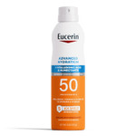Eucerin Advanced Hydration Spf 50 Sunscreen Spray, Lightweight Spray Sunscreen With Hyaluronic Acid And Humectants, Hypoallergenic, Fragrance And Alcohol Free, 6 Oz Bottle