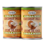 Grace Coconut Milk Lite 13.5Oz - Lite Milk Unsweetened - Coconut Milk Canned - Leche De Coco