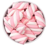 The Hampton Candy Company Pink & White Marshmallow Twists, 8.8 Oz. Bag, Pink Candy, Bulk Marshmallows, Docile Sold By The Hampton Candy Company The Hampton Candy Company Pink & White Marshmallow Twists, 8.8 Oz. Bag, Pink Candy, Bulk Marshmallows, Docile Sold By The Hampton Candy Company