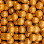 Krazy Sprinkles Gold Pearl 8Mm Beads - (1/2 Cup 1X Jar) | Sprinkles For Baking & Decorating By Bakell