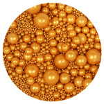 Gold Sprinkles Edible Pearls 4.58 Oz, Gold Pearls For Cake Decorating