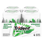 Trident White Spearmint Sugar-Free Chewing Gum, 4 Bottles Of 60 Pieces (240 Total Pieces) Trident White Spearmint Sugar-Free Chewing Gum, 4 Bottles Of 60 Pieces (240 Total Pieces)