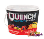 Quench Gum Variety Bucket, Electrolytes Chewing Gum For Athletes And Sports Trainers, New Assorted Fruity Flavors, 200 Pieces Quench Gum Variety Bucket, Electrolytes Chewing Gum For Athletes And Sports Trainers, New Assorted Fruity Flavors, 200 Pieces