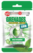 Grenades Gum - 30Ct Bag - Strong Mint Gum (Wild Spearmint) - Ultimate Fresh Breath & Serious Sinus Busting Power Grenades Gum - 30Ct Bag - Strong Mint Gum (Wild Spearmint) - Ultimate Fresh Breath & Serious Sinus Busting Power