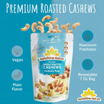 Sunshine Nut Company Whole Roasted Cashews, Perfectly Plain Flavor, No Added Salt, 6 Pack, 7 Oz. Each, Gluten Free, Peanut Free And Vegan Individual Snack Packs For Kids And Adults, Gmo Free Sunshine Nut Company Whole Roasted Cashews, Perfectly Plain Flavor, No Added Salt, 6 Pack, 7 Oz. Each, Gluten Free, Peanut Free And Vegan Individual Snack Packs For Kids And Adults, Gmo Free