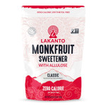 Lakanto Classic Monk Fruit Sweetener With Allulose, White Sugar Substitute From Monk Fruit Extract For Baking, Coffee & Tea, Gluten Free, Zero Calorie, Low Carb, Non Gmo, Keto, Classic White, 3 Lb Bag