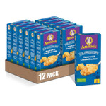 Annie'S Macaroni And Cheese, Classic Cheddar With Organic Pasta, 4 Ct, 24 Oz