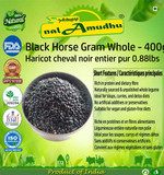 Nalamudhu Pure Black Horse Gram Whole | Karuppu Kollu | Kulthi Dal | Karuppu Kaanam-400G