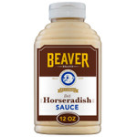 Beaver Deli Horseradish Sauce, 12 Oz Squeeze Bottle