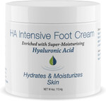 Hyalogic Hyaluronic Acid Foot Cream: Hydrates & Moisturizes Skin- Intensive Foot Moisturizer, Foot Lotion for Calluses & Dry Skin (4 oz.)