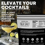 Hawaiian-Style Black Lava Sea Salt, Black Sea Salt With Activated Charcoal - For Cooking & Finishing, 30 Oz Bag