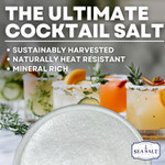 Margarita Salt Garnishing For Cocktails, Unrefined And Solar-Evaporated Ruddy Mary, Natural Sea Salt Cocktail Garnishings For Drinks, 6 Oz Tub Margarita Salt Garnishing For Cocktails, Unrefined And Solar-Evaporated Ruddy Mary, Natural Sea Salt Cocktail Garnishings For Drinks, 6 Oz Tub