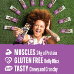 Lenny & Larry'S Cookie-Fied® Big Bar  Chocolate Chip Cookie Dough Vegan Protein Bars 12X90G  Healthy Snacks, 24G Plant Protein & 10G Prebiotic Fiber  Gluten Free Power Bar, Keto Friendly & Vegan