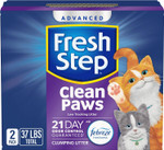 Fresh Step Advanced Multi Cat Clumping Litter With Febreze Freshness, Fresh Step Clumping Cat Litter Extra Strength Formula, 37 Lbs. (2 X 18.5 Lb. Box)