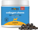 Myos Canine Muscle & Mobility Chews  Collagen & Glucosamine For Dogs - Bacon Flavor Joint Supplement For Muscle, Bone & Joint Support, 60 Count