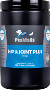 Kala Health Peaktails Hip & Joint Plus For Dogs  90 Tablets, Glucosamine, Chondroitin, Optimsm & Ester-C  Supports Joint Mobility & Comfort