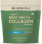 Dr. Mercola Organic Bone Broth Collagen Powder - Supports Bone Health & Muscle Growth - Usda Organic, Non-Gmo, Gluten-Free & Dairy-Free - 30 Servings - Vanilla Flavor Dr. Mercola Organic Bone Broth Collagen Powder - Supports Bone Health & Muscle Growth - Usda Organic, Non-Gmo, Gluten-Free & Dairy-Free - 30 Servings - Vanilla Flavor