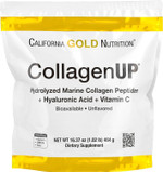 California Gold Nutrition Collagenup®, Hydrolyzed Marine Collagen Peptides With Hyaluronic Acid And Vitamin C, Unflavored, 1.02 Lb (464 G)