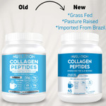 Unflavored Grass-Fed Collagen Peptides Protein Powder 1Lb, 45 Servings. Type 1 & 3 Hydrolyzed Bovine Collagen For Women & Men. 10G Collagen Powder & 9G Protein Per Serving For Skin, Hair, Nail Support Unflavored Grass-Fed Collagen Peptides Protein Powder 1Lb, 45 Servings. Type 1 & 3 Hydrolyzed Bovine Collagen For Women & Men. 10G Collagen Powder & 9G Protein Per Serving For Skin, Hair, Nail Support