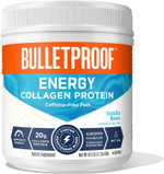 Bulletproof Dark Chocolate Energy Collagen Protein, 19.3 Ounces, Caffeine-Free Fuel With Vitamins And Antioxidants, Blend With Ginseng, Magnesium, Cordyceps Mushroom