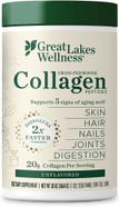 Great Lakes Wellness Collagen Peptides Powder For Skin, Hair, Nails, Joints & Digestion - Unflavored - Quick Dissolve Hydrolyzed, Non-Gmo, Keto, Kosher - 20 Sticks Great Lakes Wellness Collagen Peptides Powder For Skin, Hair, Nails, Joints & Digestion - Unflavored - Quick Dissolve Hydrolyzed, Non-Gmo, Keto, Kosher - 20 Sticks