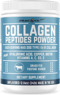 Multi Collagen Peptides Powder 12.06 Oz - Unflavored Protein Powder, Hydrolyzed Collagen Peptides With Hyaluronic Acid, Copper, Biotin & Multivitamin For Nail, Skin, Hair & Gut Health