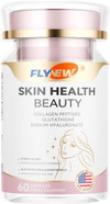 Skin Health Beauty, Collagen Capsules For Beauty, Hair, Skin, Nail &Joint Health, Collagen Peptides, Vitamin C, E, Support Hair Strength & Fullness, Gmp, Made In Usa 60 Capsules