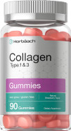 Horbäach Collagen Gummies | 90 Count | Strawberry Flavored Gummy | Hydrolyzed Collagen Type 1 And 3 | Non-Gmo, Gluten Free