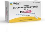 Rising Health - Fast Relief Medicated Laxative Suppositories For Kids - Rectal Use Only, Children'S Glycerin 1.2 G - Gentle & Quick Constipation Relief (12 Count, 12, Count)